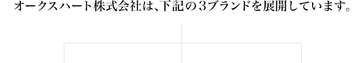 オークスハート株式会社は、下記の3ブランドを展開しています。